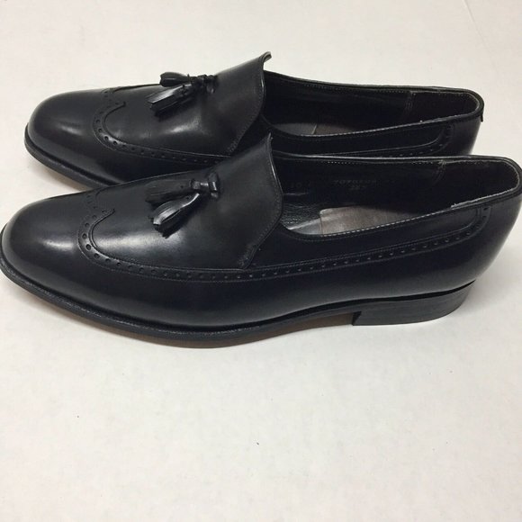 Whippet II Collection Black Leather Wingtip Oxford Shoes Size Men's US 10 C - Picture 8 of 8